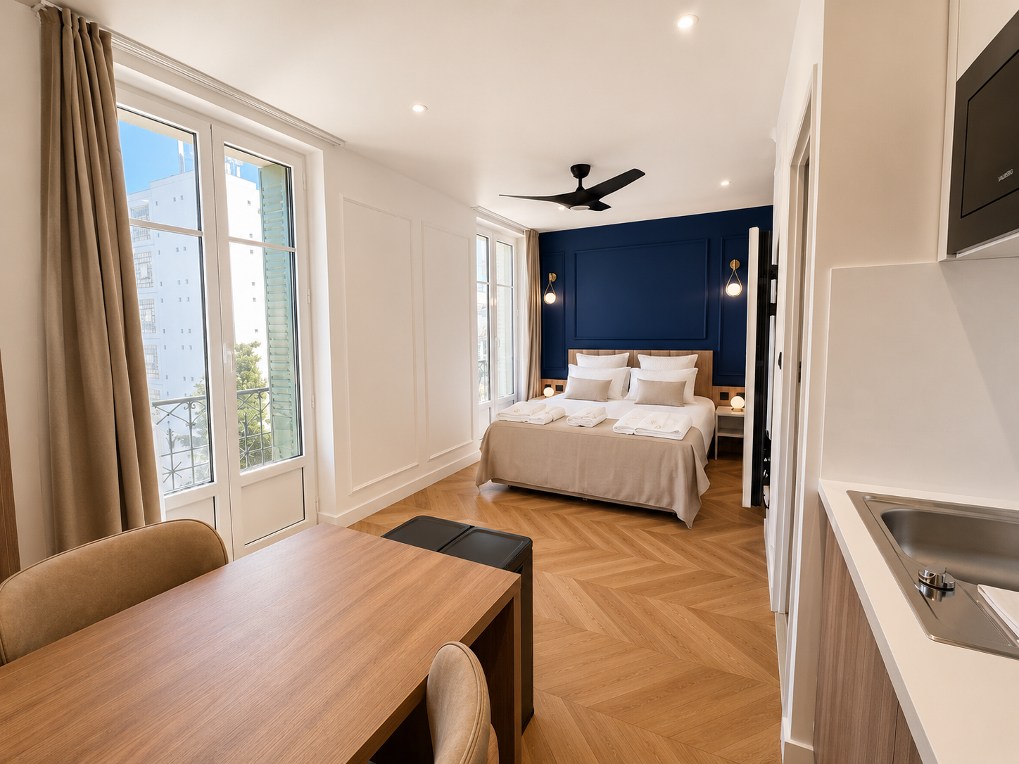 Vue d'ensemble de l'Appart' Deluxe avec Balcon, Les Sources Callou Vichy