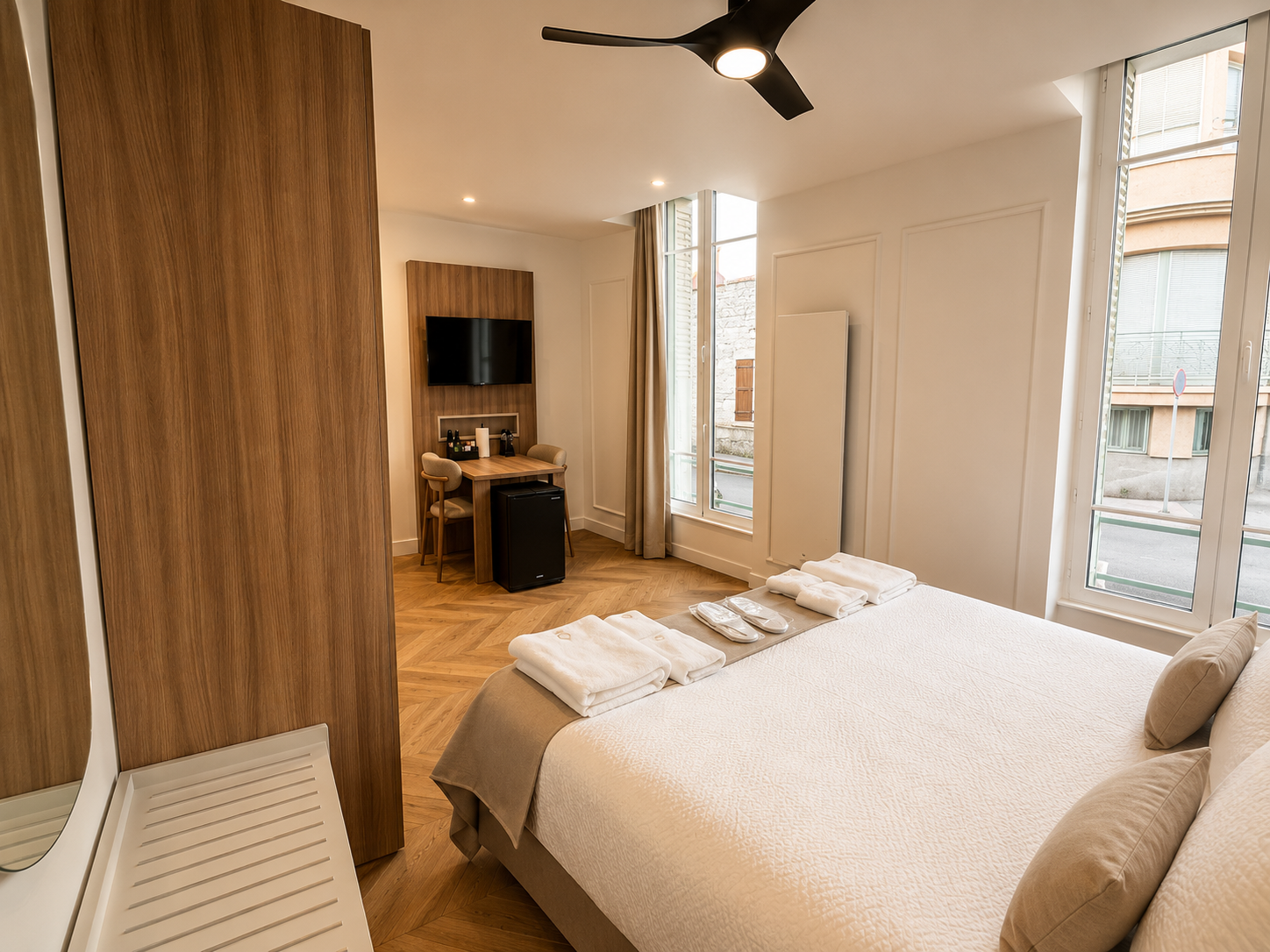 Chambre avec kitchenette ouverte